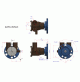 Bronze Seawater Pump Replaces Sherwood P105, Volvo Penta Johnson Northern Lights Marine Power Jabsco - JPR-CP25UH - JMP
